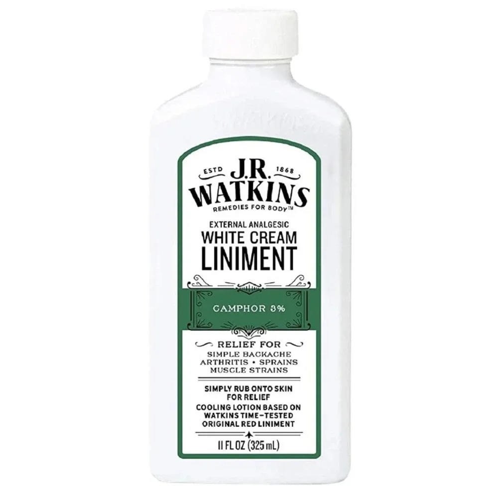JR Watkins White Cream Liniment External Analgesic Camphor 11 fl oz Exp 09/2024